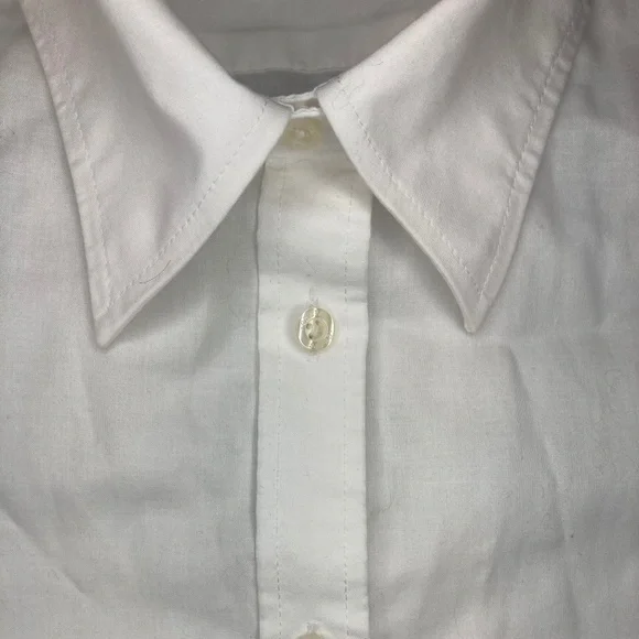 Chaps Petite Button-Up Shirt | White | Size S - Picture 5 of 6